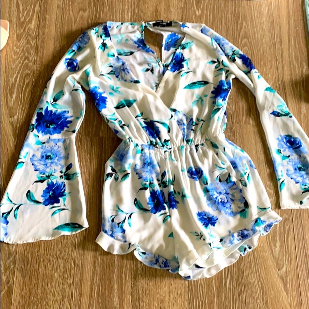 Forever 21 floral romper